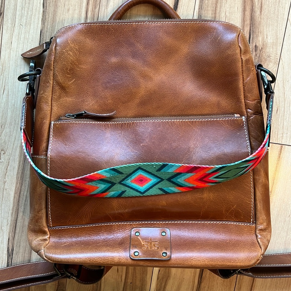 STS leather backpack purse with conceal carry compartment